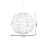 Large Paper Lantern Cage Chandelier