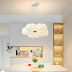 Nordic White Acrylic Flower Bedroom Ceiling Lamp Led 3 Step Dimming