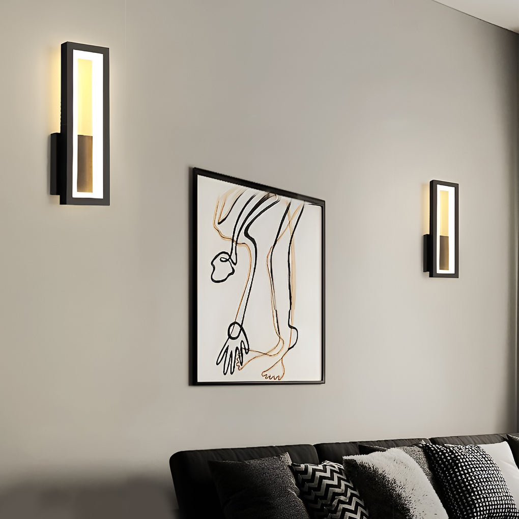 Modern Rectangular LED Wall Sconce for Contemporary Interiors