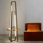 Modern 63 Inch Metal Led And Tray Floor Lamp For Living Room