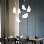 1 3 6 Light Minimalist Line White Glider Pendant Light