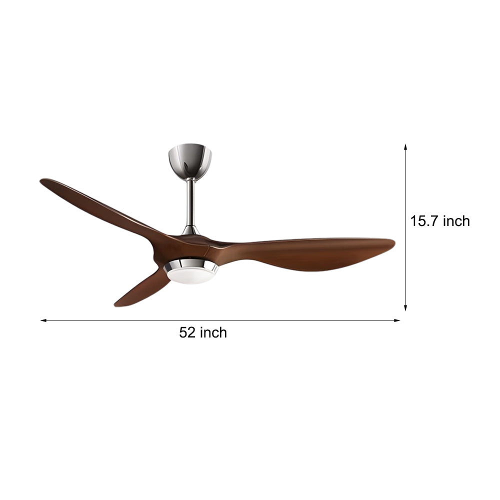 Envy 52 3 Blade Led Ceiling Fan With Lights And Remote 6 Fan Speeds Ceiling Fan Light For Living Room