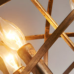 Iron Lines Ball Spherical Creative Led Industrial Style Chandelier