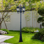 3 Lights Black Post Lights Li002057
