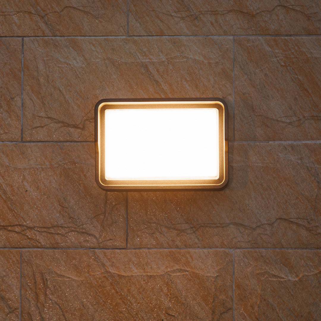 Minimalist Square LED Outdoor Wall Light, Waterproof Architectural Sconce