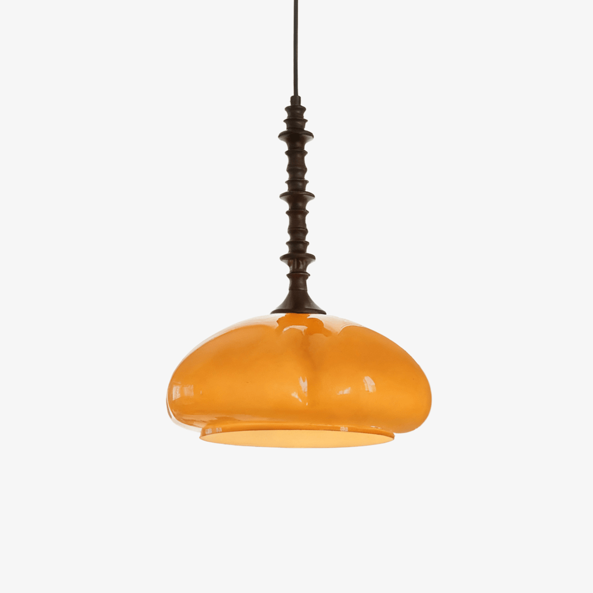 Citrus Bloom Art Glass Pendant Light for Dining and Living Spaces