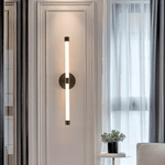 Brilline Vertical LED Wall Sconce in Brass Finish for Modern Interiors