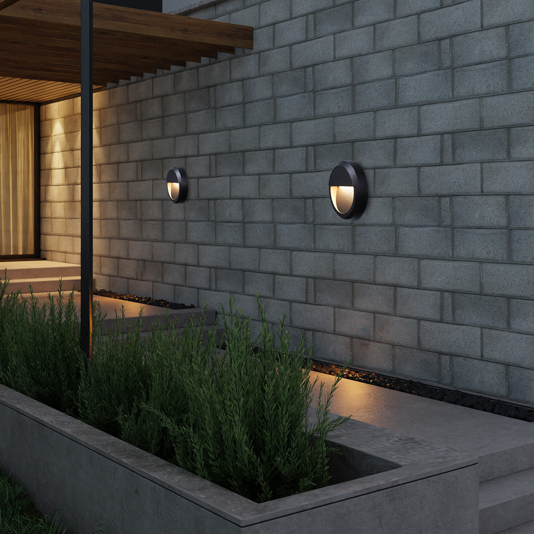 Geometric LED Step Lights for Outdoor Architecture, Minimalist Flush Mount