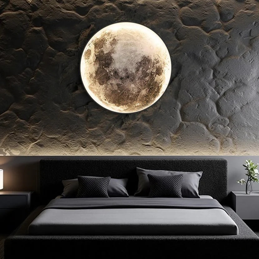 Modern Round Moon Wall Lamp