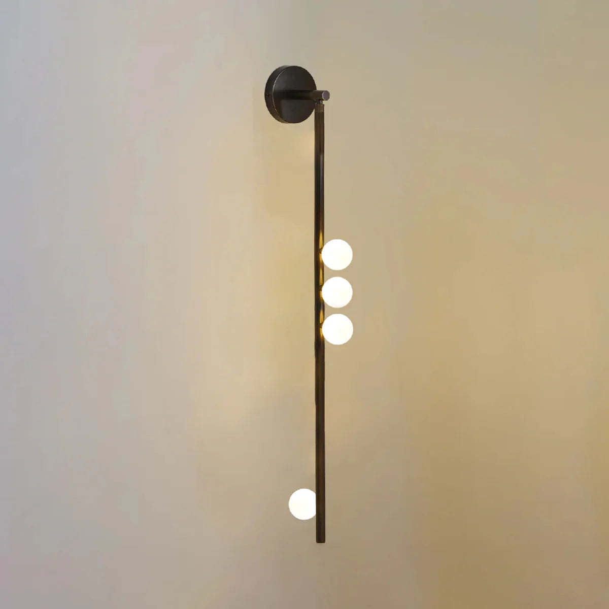 Elegant Brass Glass Wall Light