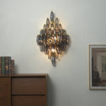 Sorrento Wall Sconce in Brass with Multicolored Glass Shades