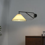 Vellora Swing Wall Lamp – Modern Articulating Sconce with Fabric Shade