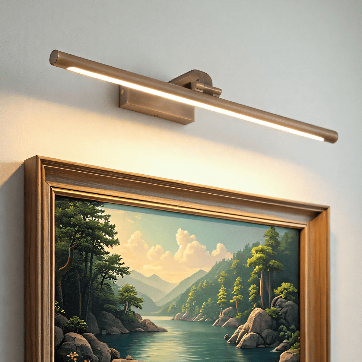 Brillan Frame Rechargeable LED Wall Sconce for Artwork, Warm Light