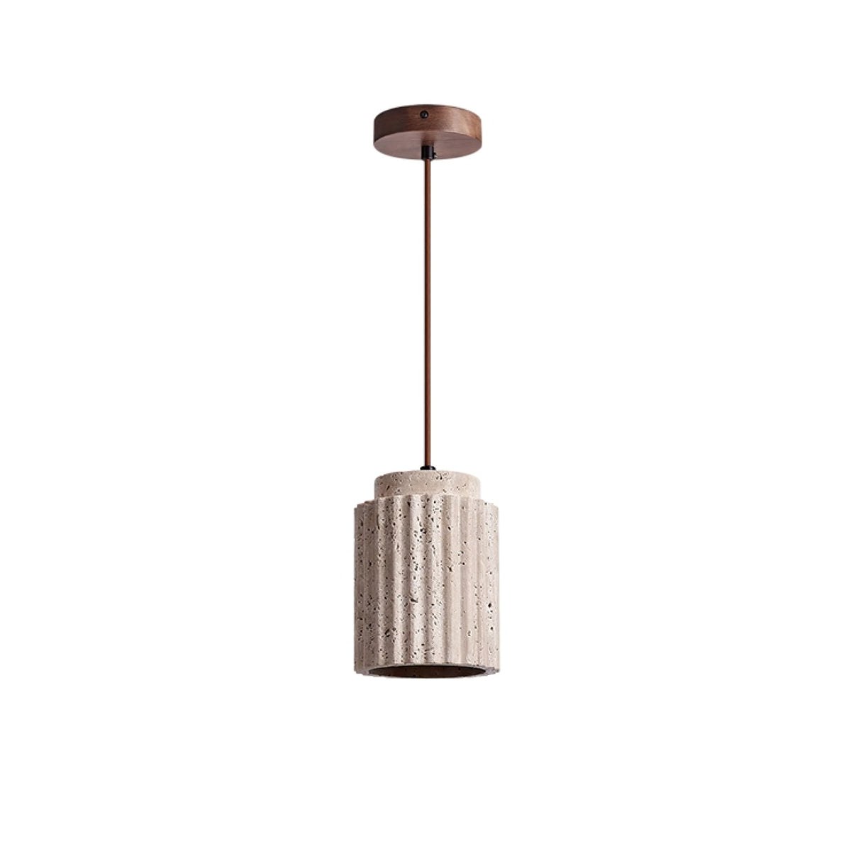 Caelia Travertine Pendant Light – Sculptural Stone Illumination