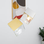 Cubic Luster Cascade Chandelier – Modern Geometric Crystal Pendant Light