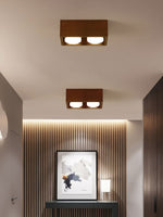 Cobra Wood Ceiling Light – Minimalist Flush Mount in Natural Wood