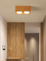 Cobra Wood Ceiling Light – Minimalist Flush Mount in Natural Wood