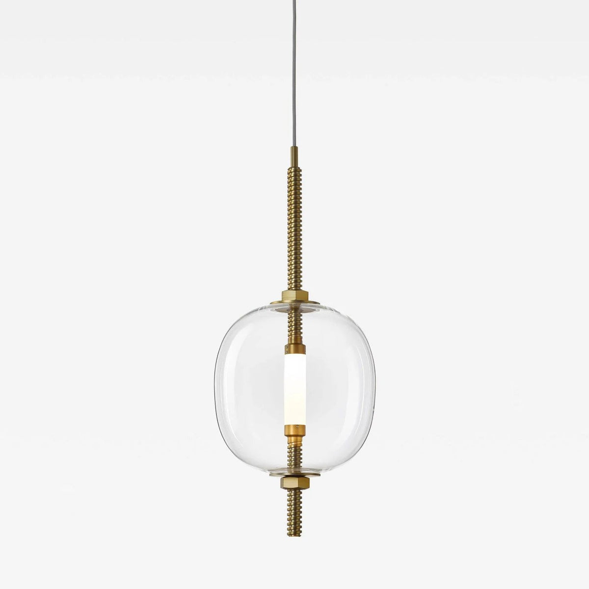 Under Pressure Art Glass Pendant Light with Integrated LED