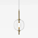 Under Pressure Art Glass Pendant Light with Integrated LED