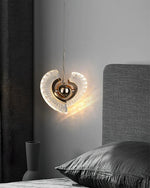 Zyra Modern Brass LED Pendant Light for Dining Room and Living Room