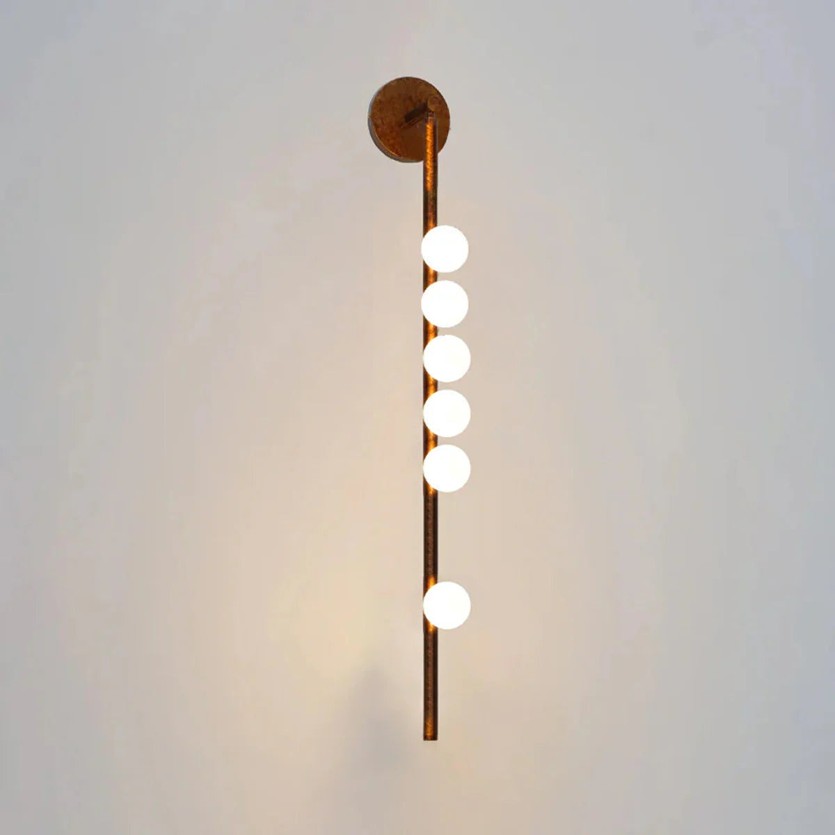 Elegant Brass Glass Wall Light