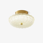 Starlit Brass LED Flush Mount Ceiling Light for Modern Interiors