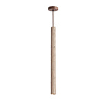 Elian Pendant Light in Yellow Travertine | Modern Minimalist Hanging Lamp