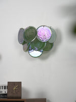 Lunaria Disc Glass Wall Sconce – Handcrafted Murano Glass, Nickel Finish