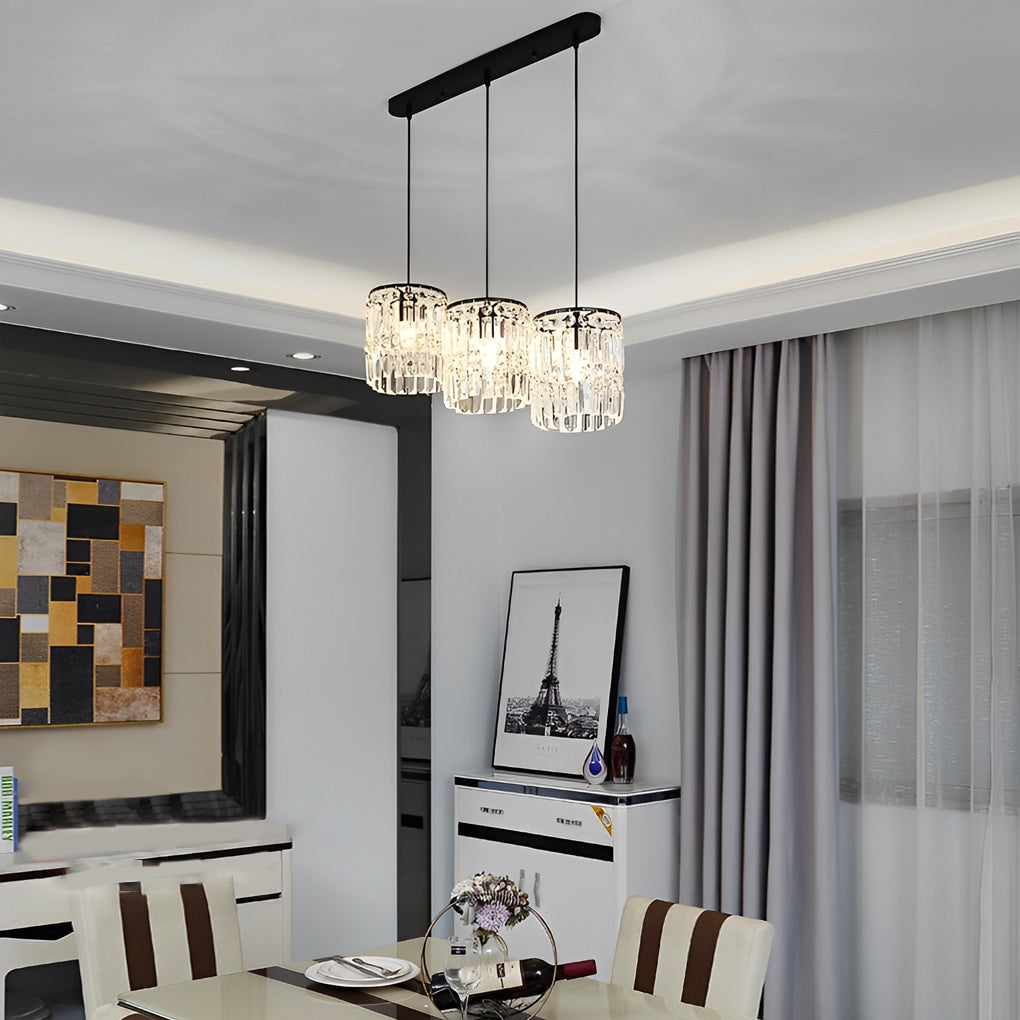 Cylindrical Crystal Shade Hanging Light Li002465
