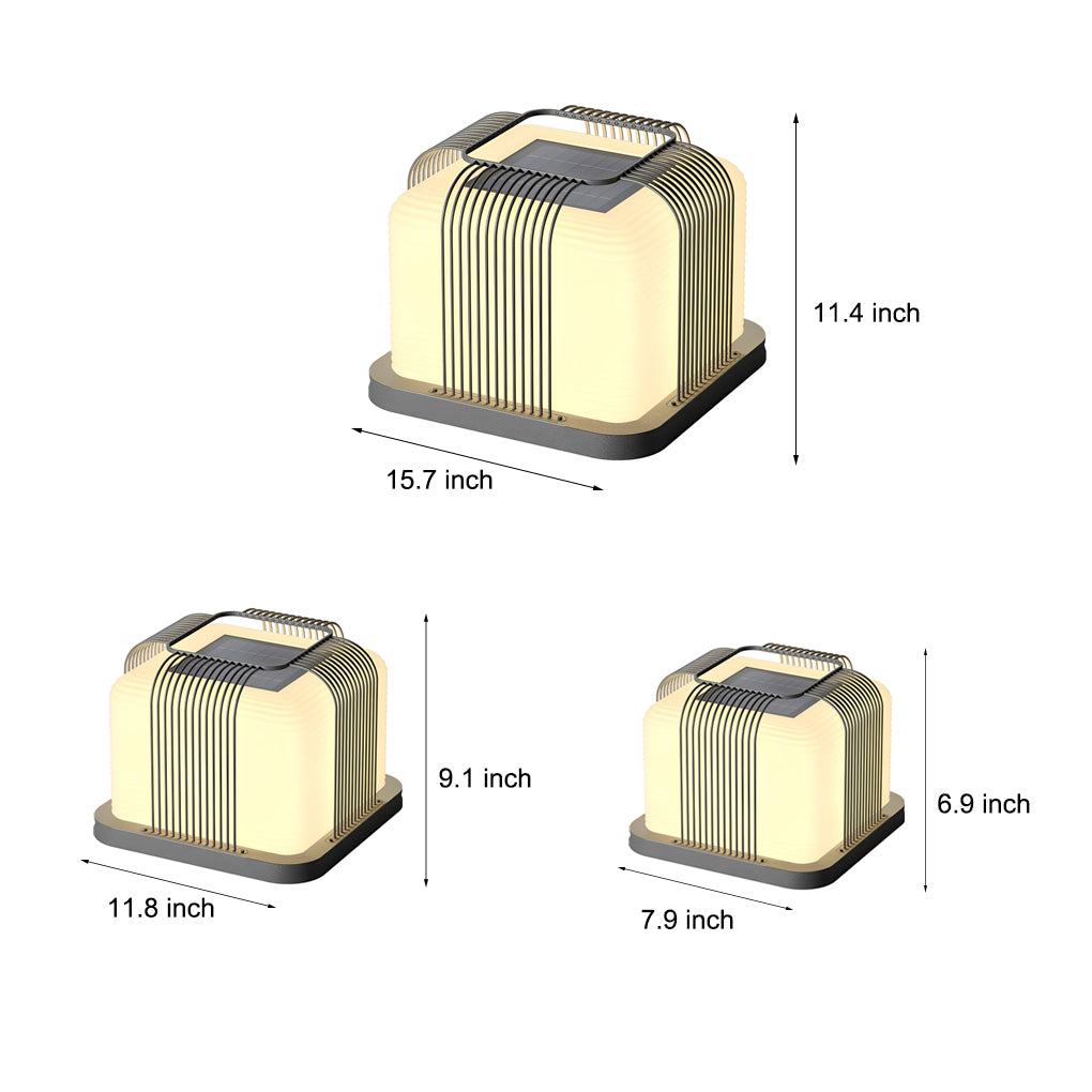 Square Solar Fence Post Light Ha093255