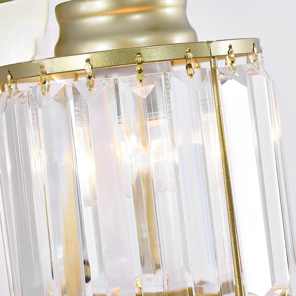 Round Crystal Glass Postmodern Wall Lamp Li002139