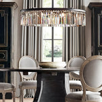 Round Metal Crystal Chandelier Ha084687