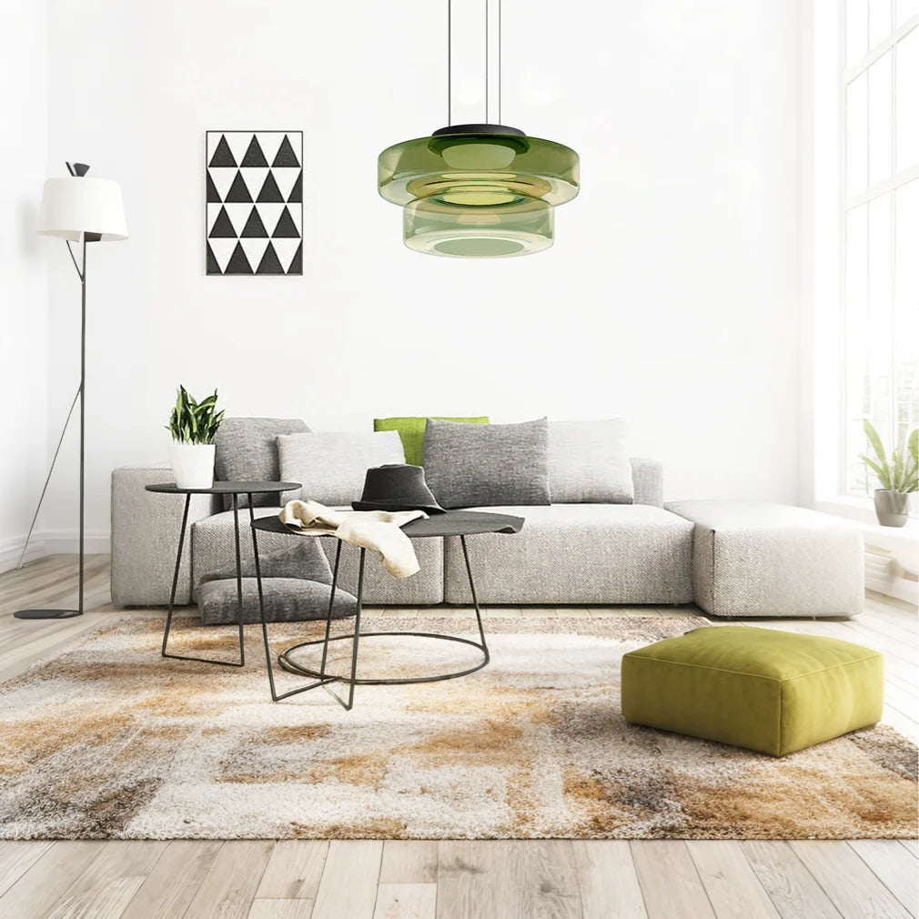 Bauhaus Style Glass Pendant Light