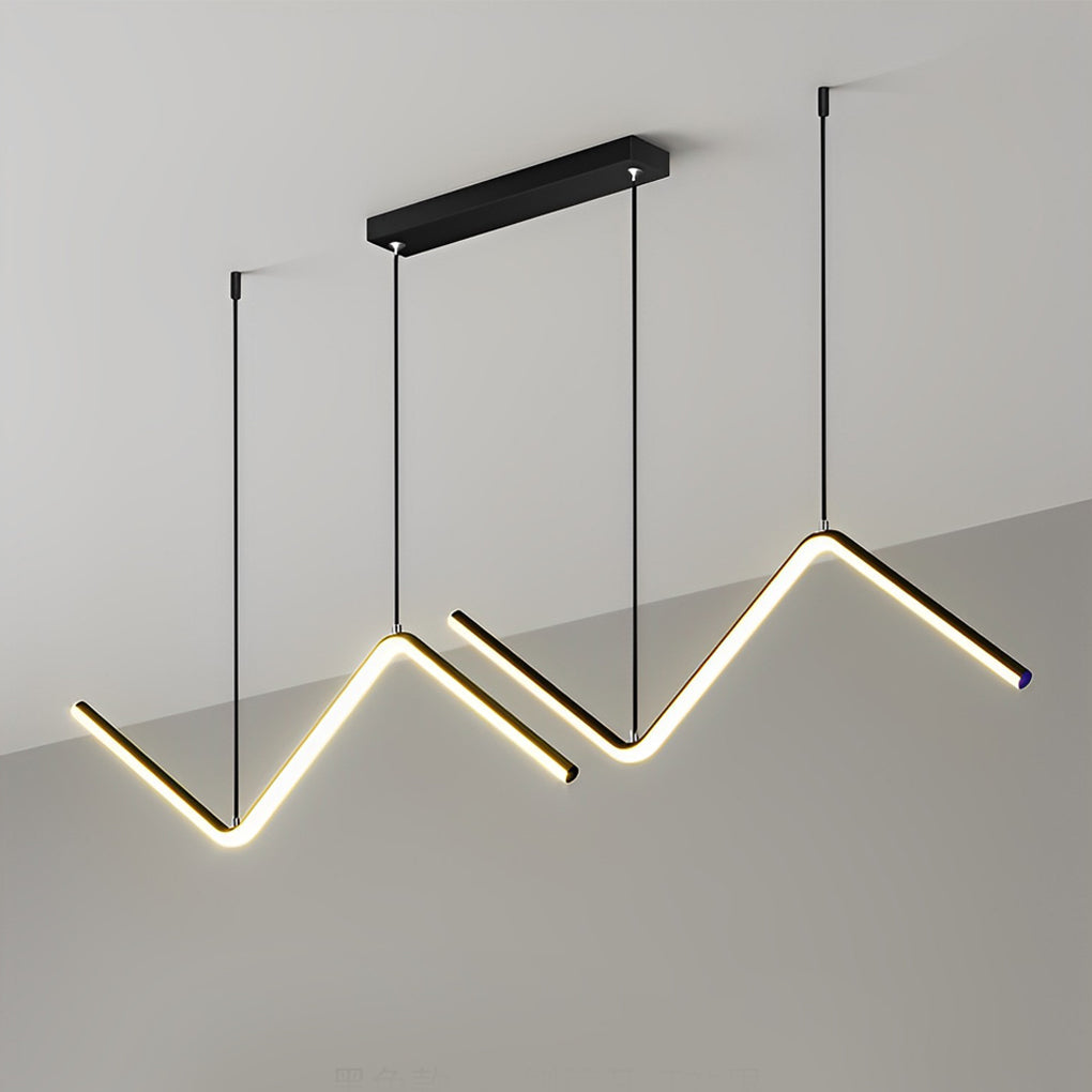 Wavy Linear Led Nordic Pendant Light Ha075738