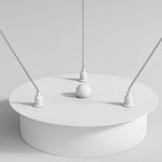 Rotating White Nordic Chandelier Ha083139