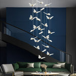Small Butterflies Long Chandelier Ha093702