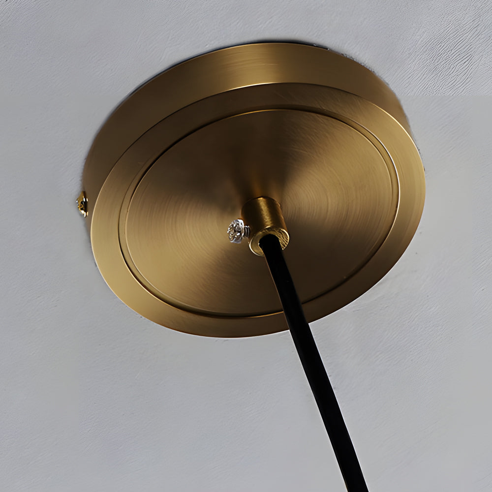 Luxury Copper Glass Jar 1 Light Wood Pendant Light Ceiling Hang Fixture Cork Diamond Glass Suspended Lights