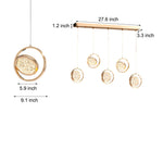 Round 270 Rotating Acrylic Luxury 3 Step Dimming Modern Pendant Lights