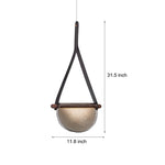 Semicircular Glass Belt Pendant Light Ha097852