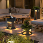 Round Solar Powered Outdoor Lights Ha080964