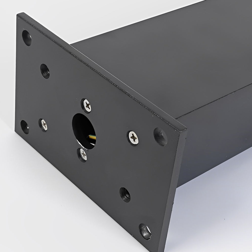 Curved LED Path Light in Black for Modern Landscape Illumination