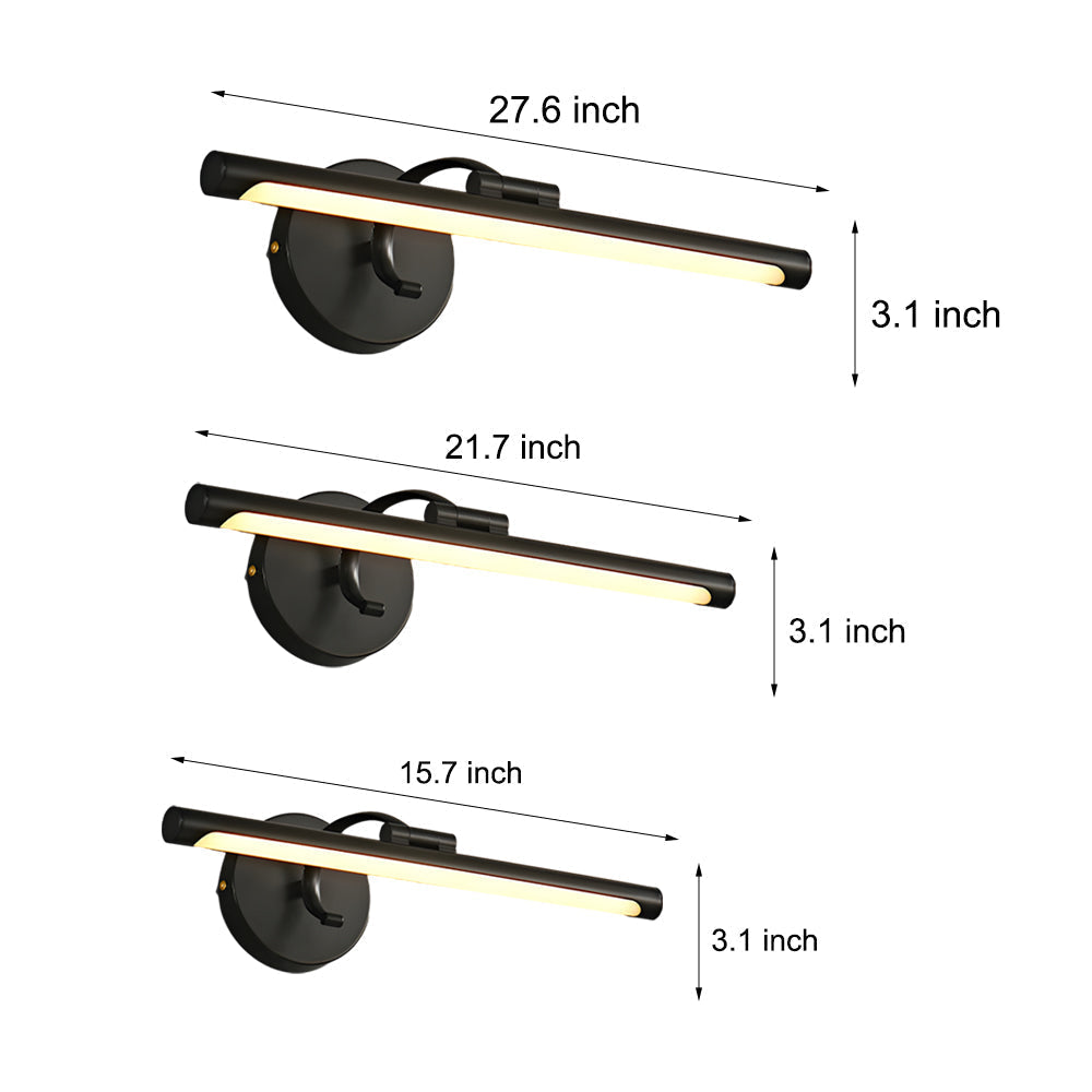 Modern Rotatable Copper Led Bathroom Vanity Light