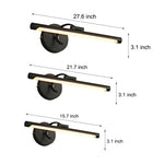 Modern Rotatable Copper Led Bathroom Vanity Light