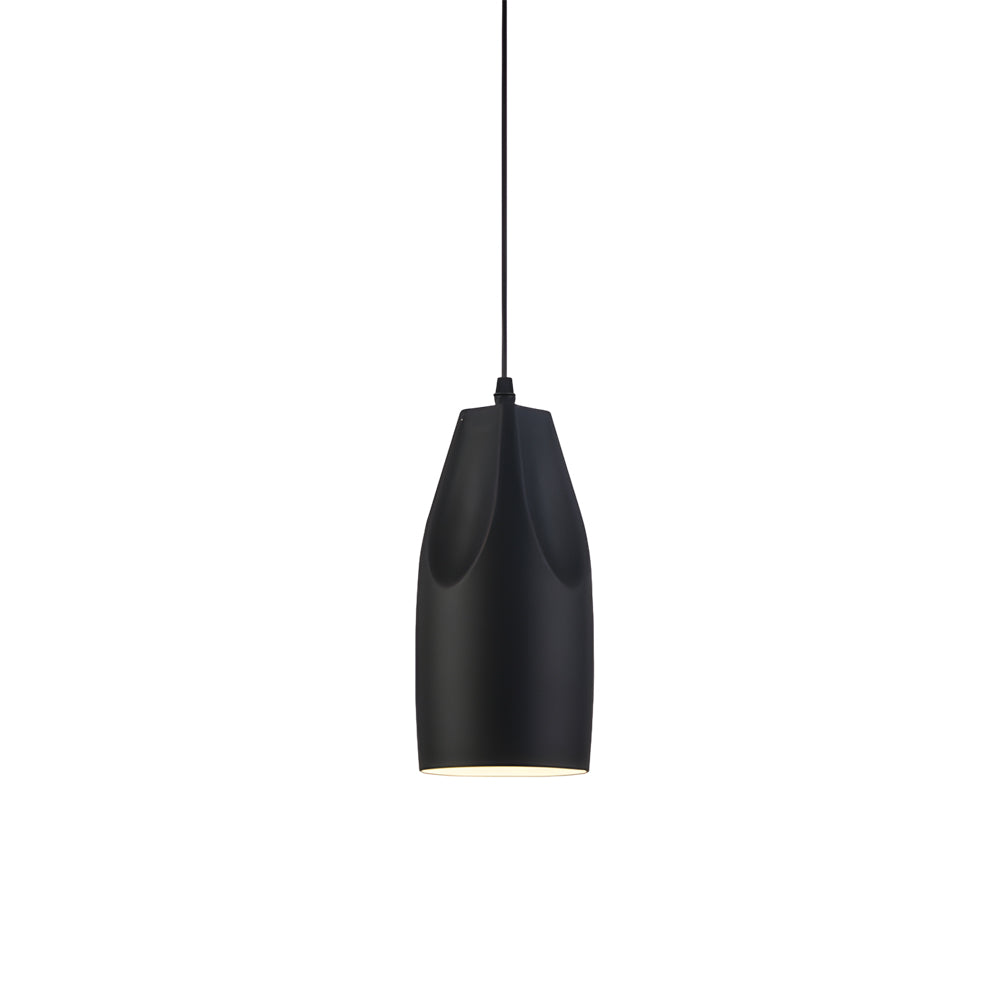 Pleat Box Led Pendant Light 1 Light Black White Aluminum Hanging Lamp