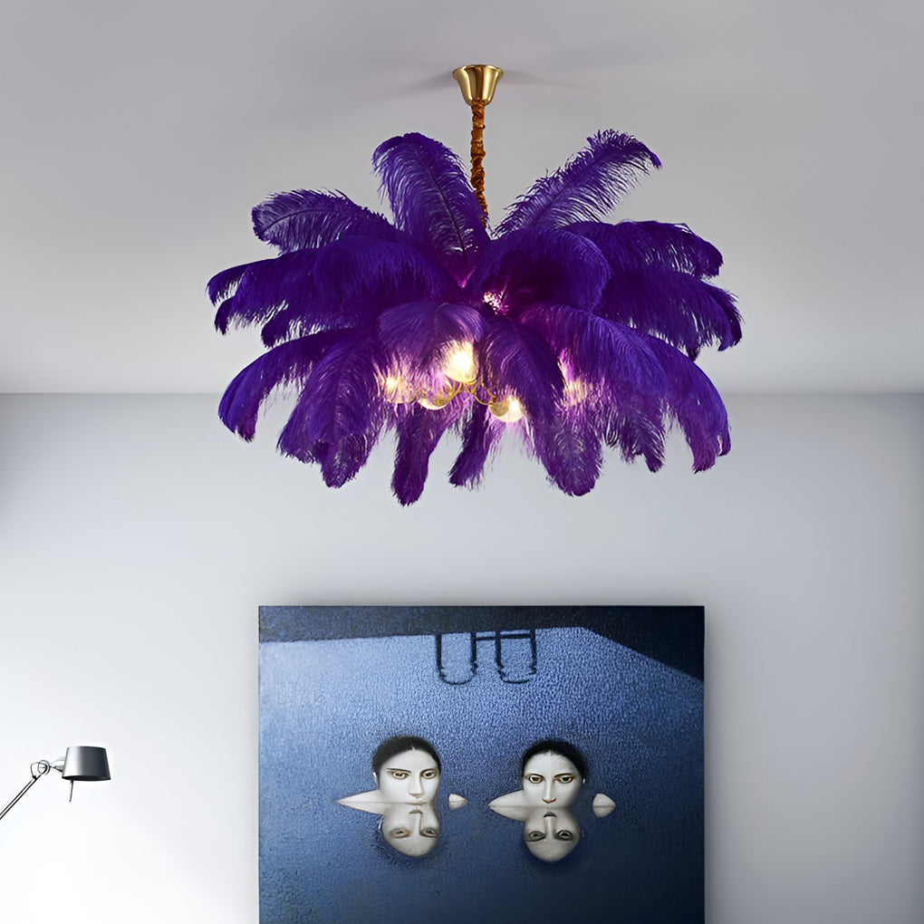 Creative Feathers Ins Nordic Chandelier Li002023
