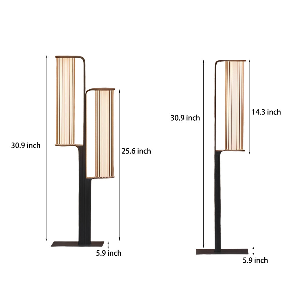 Modern Black Dual Cylinder LED Pathway Lights for Outdoor Landscapes