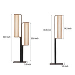 Modern Black Dual Cylinder LED Pathway Lights for Outdoor Landscapes