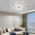 Personality Lines Led Dimmable With Remote Control Modern Ceiling Light Fixture Li002744