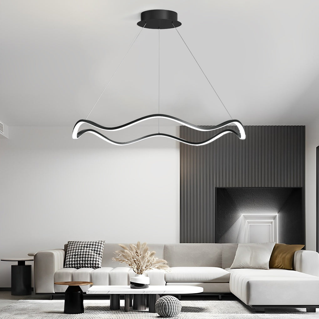 Circular Wavy Modern Ceiling Lamp Li002339