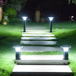 Modern Solar Path Downlights 360° Black LED Landscape Lighting